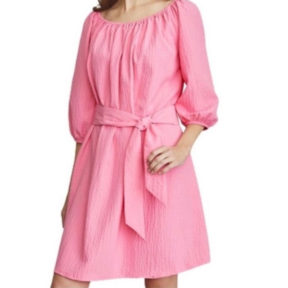 Elizabeth and James Off Shoulder Pink Dress Size Small